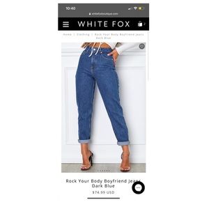 White fox boutique jeans